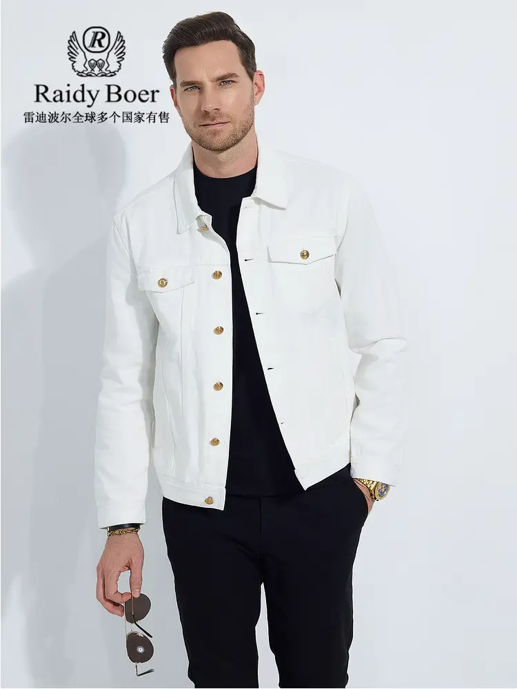 [Pattern Embroider] Raidy Boer/Raidy Boer 2025 Spring Casual Denim jacket Outwear Men 3001