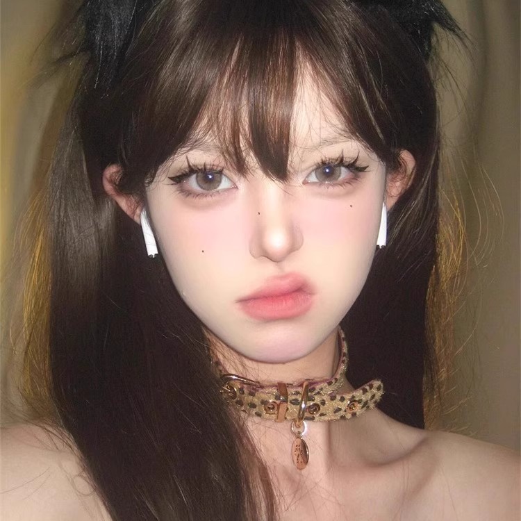 Vintage Leopard Choker Collar Women's Sweet Cool Spice Style Y2K Necklace Niche High-end Sense Neckband Punk Necklace
