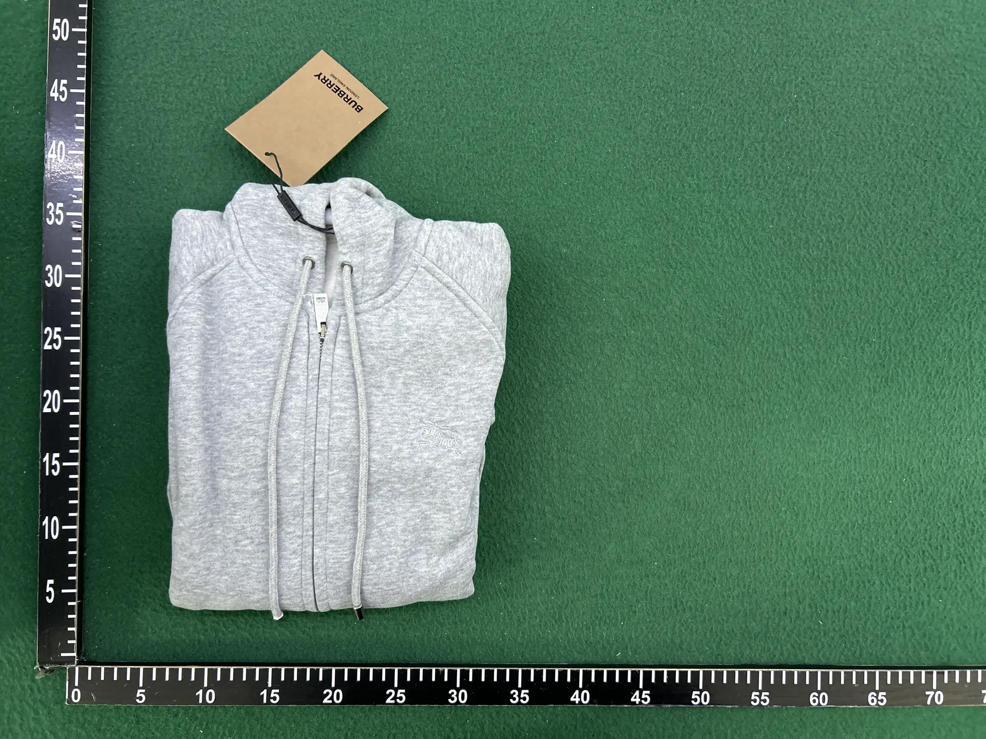 Burberry Zip Hoodie Grey
