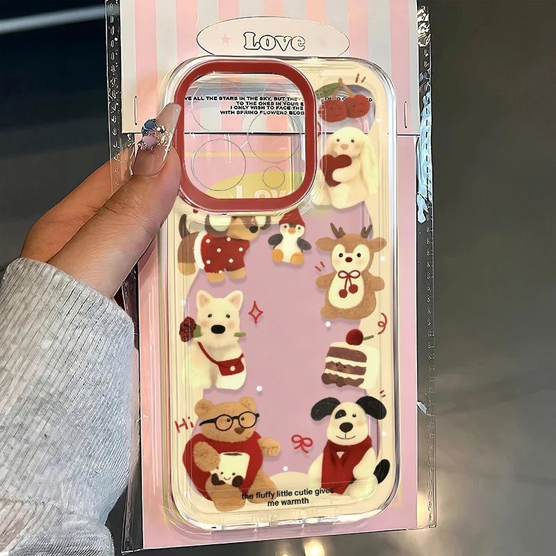 Rose West Highland Animal Applies Apple 16promax Fine Hole Soft Shell 13 14 15 Cartoon Style 16pro