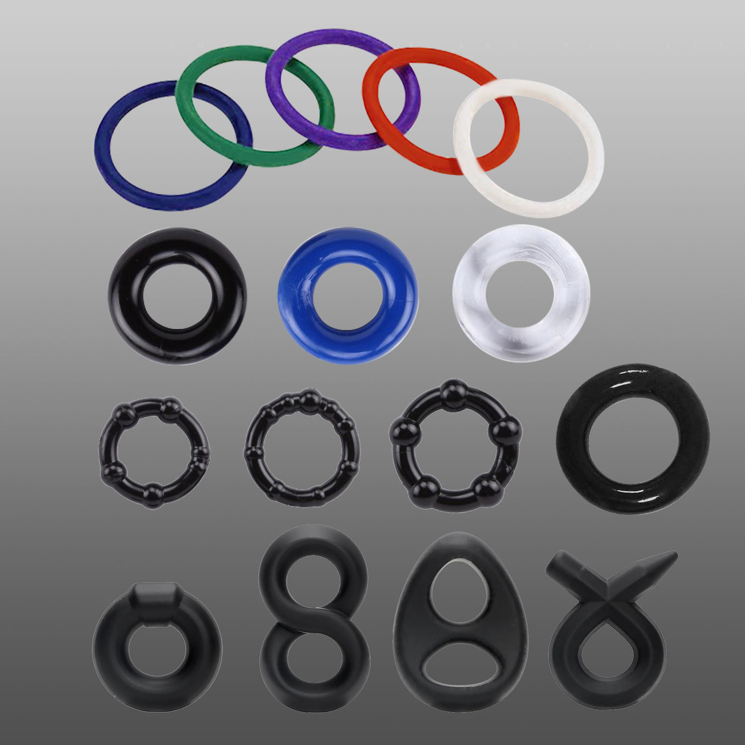 Male silicone locking ring TPR male penis ring durable delay ring adult sex toys factory direct sale