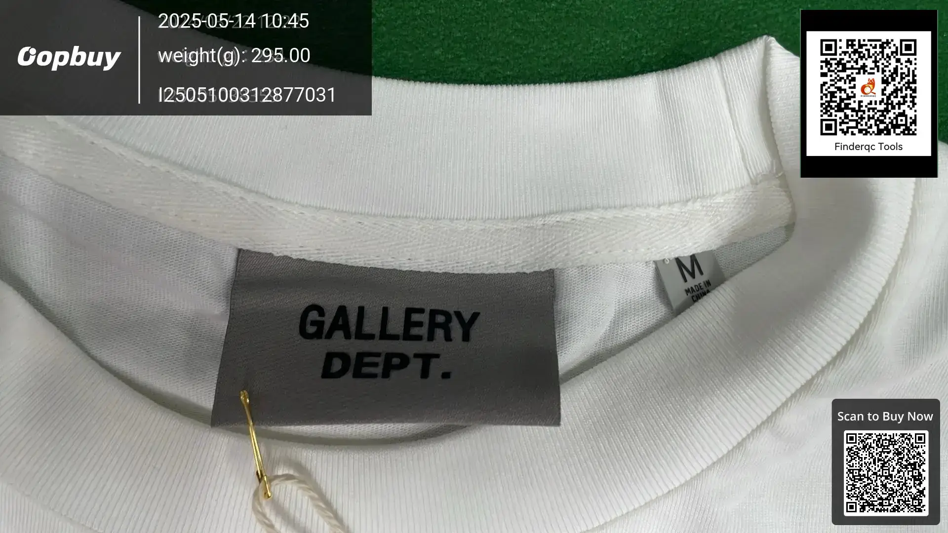 Noeasy Gallery Dept Cracked Letter Print Trendy Brand T-Shirt Loose Casual Men's and Women's Round Neck Short Sleeves