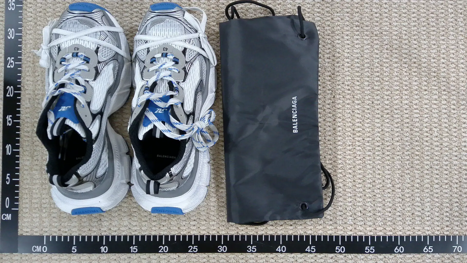 Balenciaga Track Sneaker White Blue