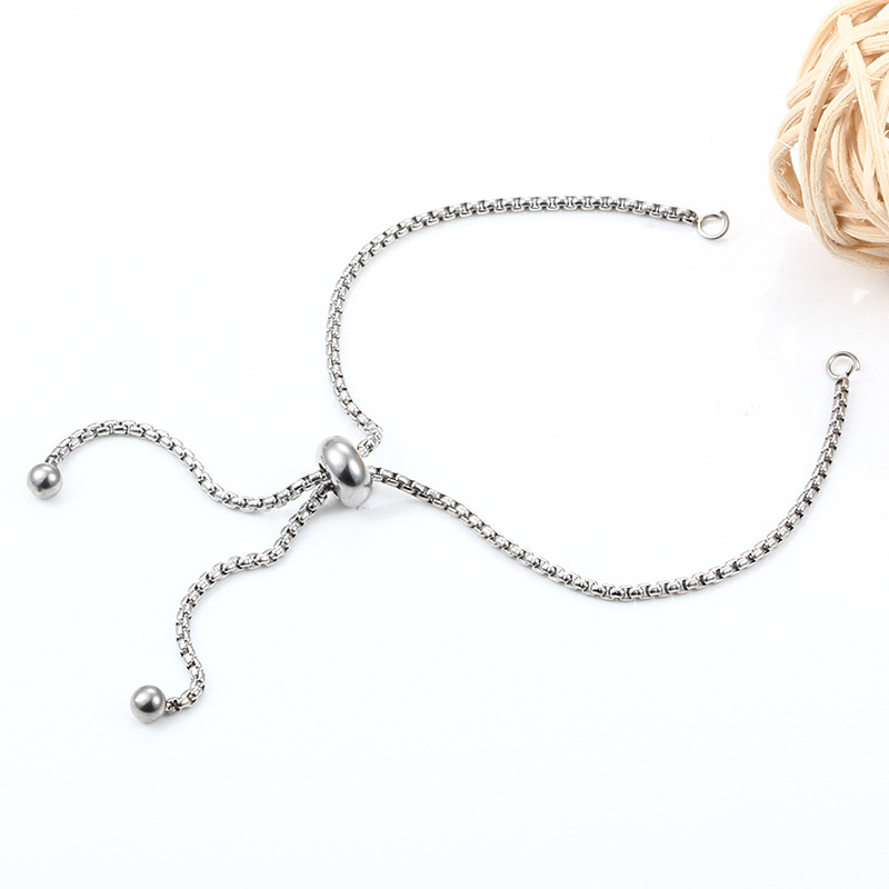 New Square Pearl Push-Pull Bracelet Vacuum Gold Jewelry Accessories Stretchable Bracelet Personalized Adjustable Bracelet in Stock