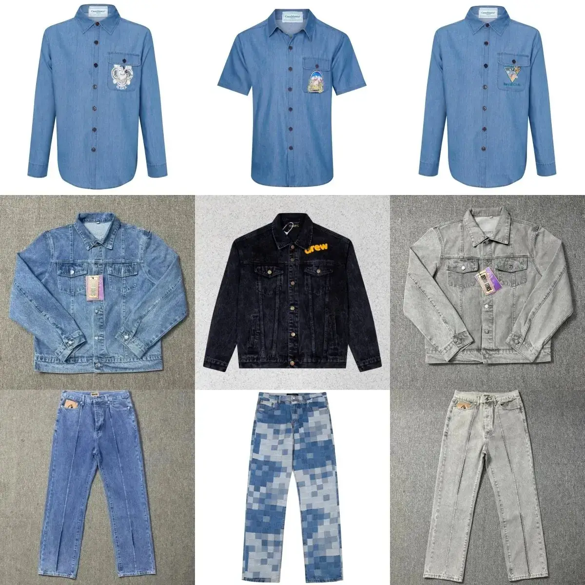 wash denim pants jacket（15%off）