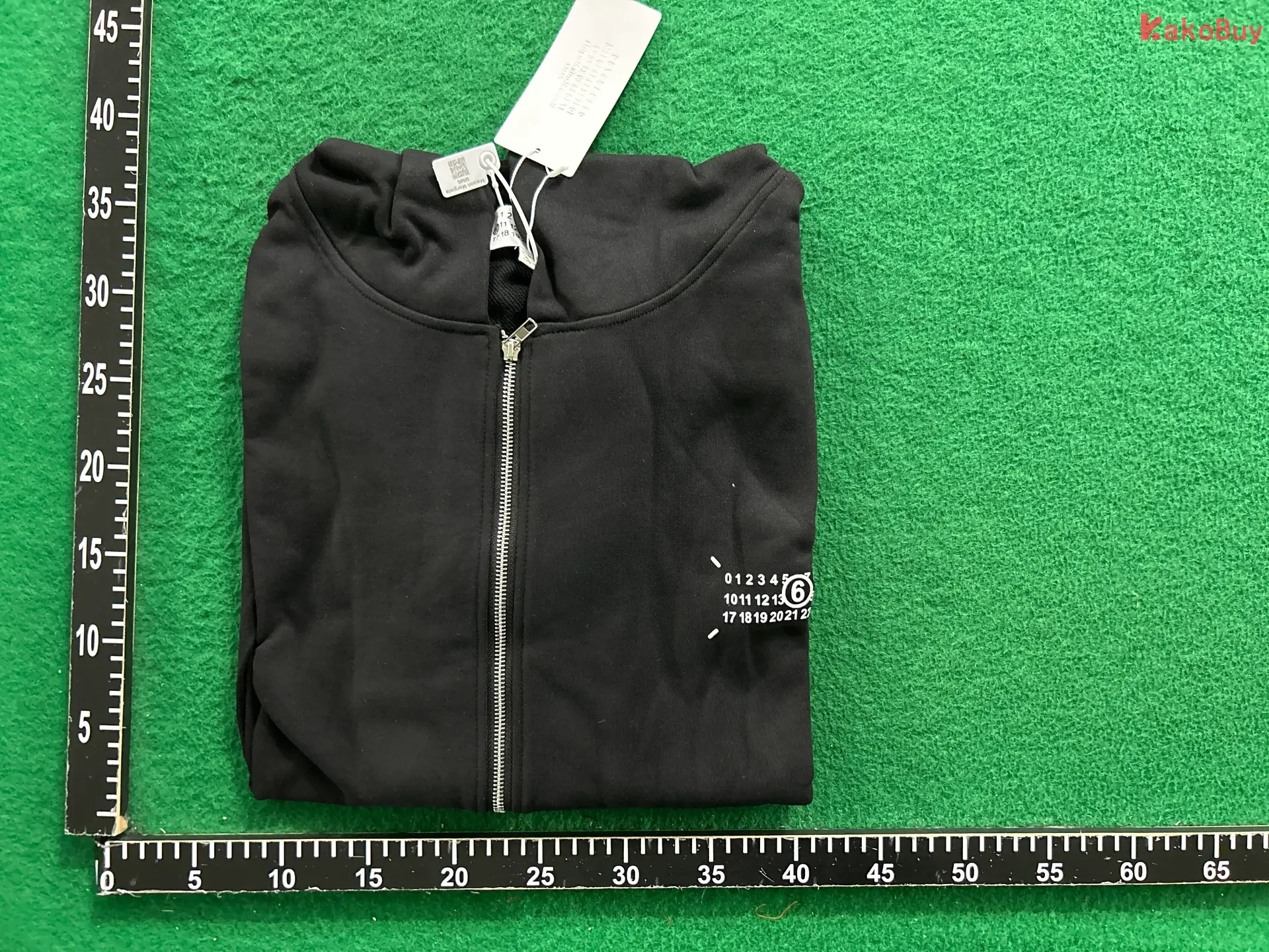 Maisonmargiela Mm6 Men's and Women's Loose Terry Cardigan Zipper Hoodie Sweatshirt Versatile