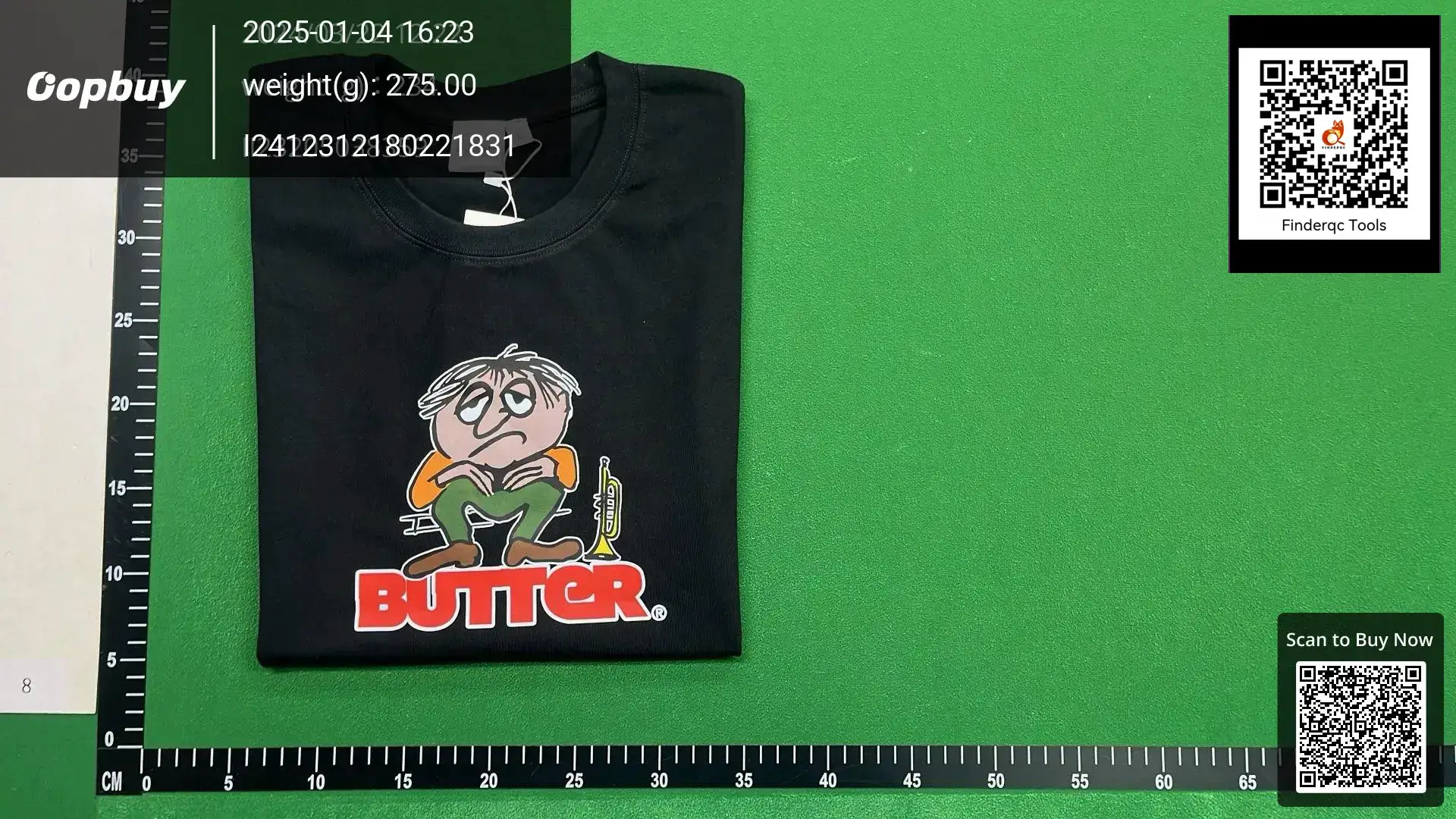 Butter Short-Sleeved Men Heavy weight pure cotton 260g American Niche Loose Round Neck Print Casual T-Shirt Tops Ins Trend