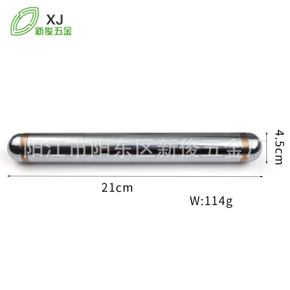 Factory in stock wholesale stainless steel cigar tube portable cigar tube cigar storage tube printable LOGO