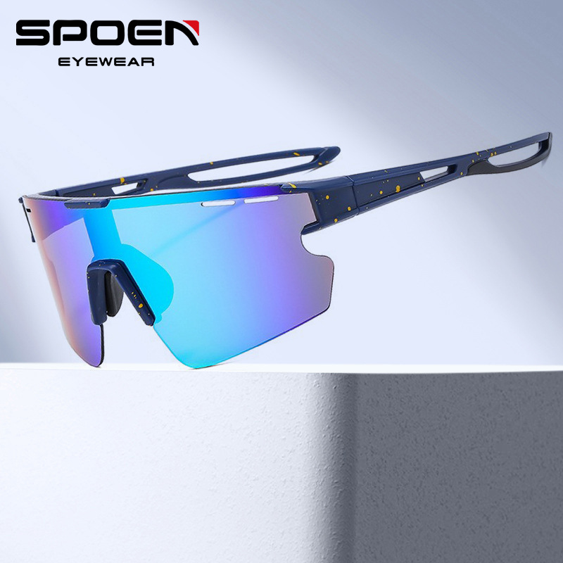 2024 Cross-Border Matte Black Mercury Oversized Frame Outdoor Cycling Mountaineering Skiing Slimming Look Glasses Windproof Goggles