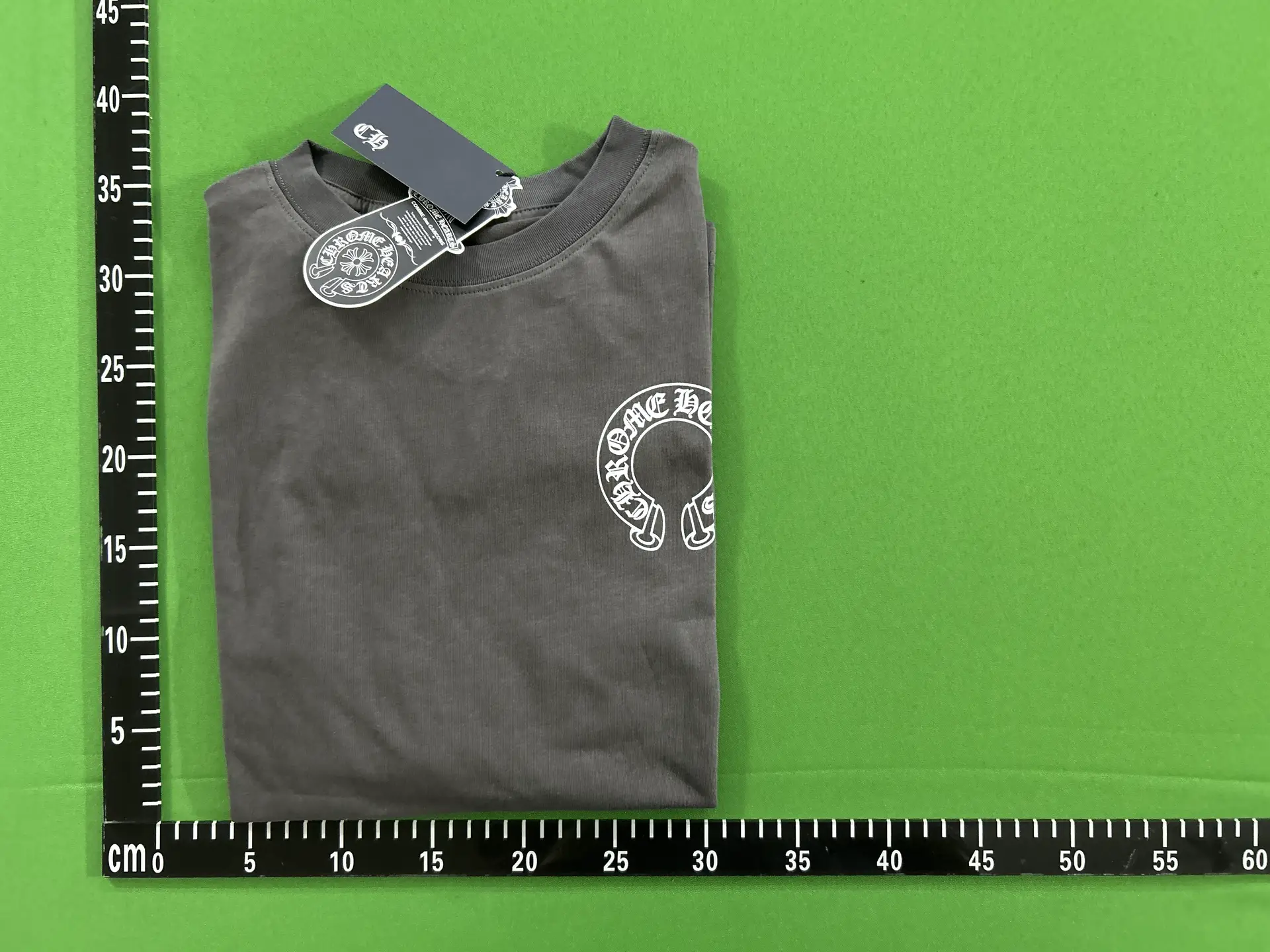 Chrome Hearts Horseshoe Logo T-Shirt Grey