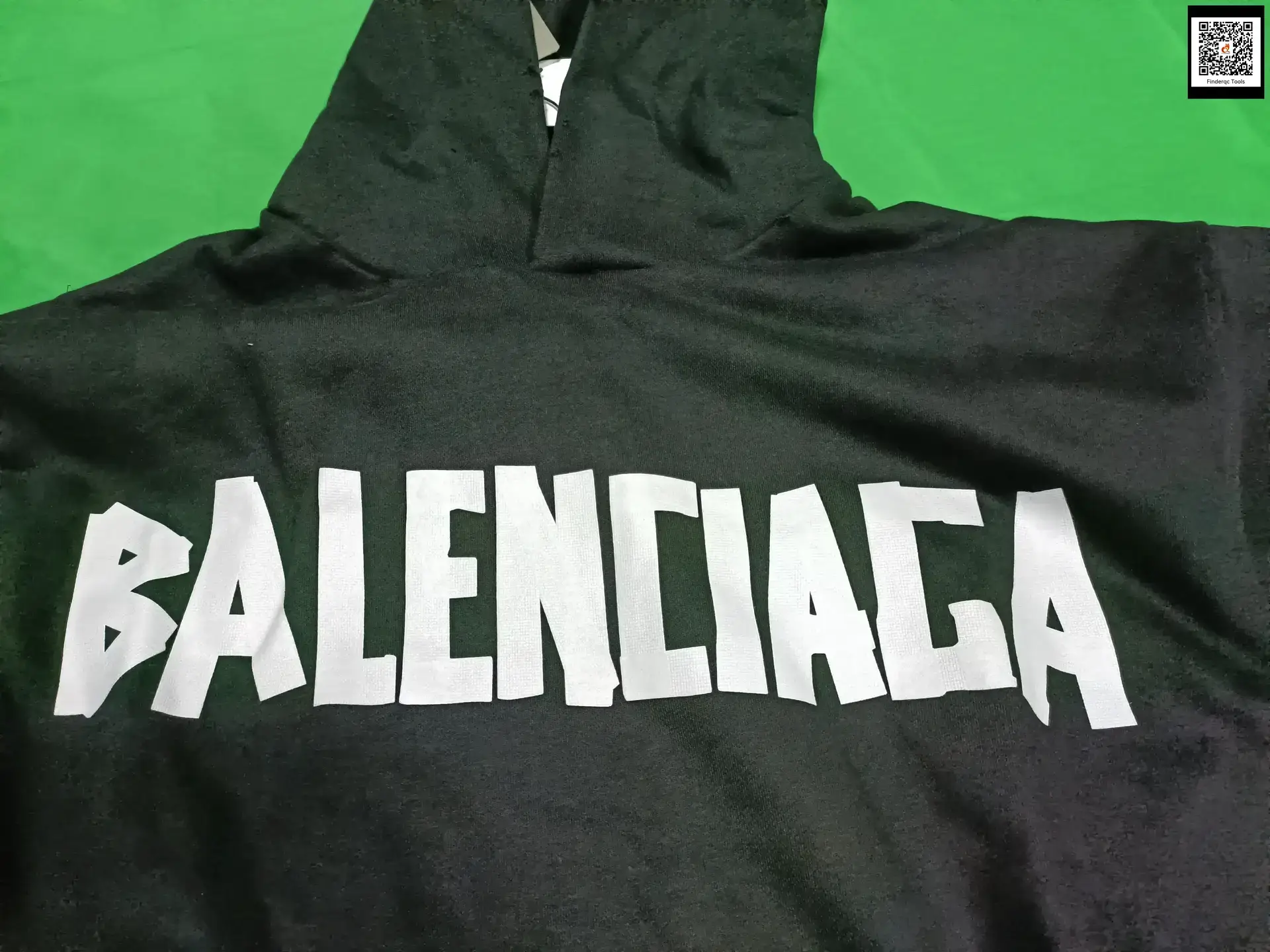 Balenciaga Tape Printed Hooded Vest