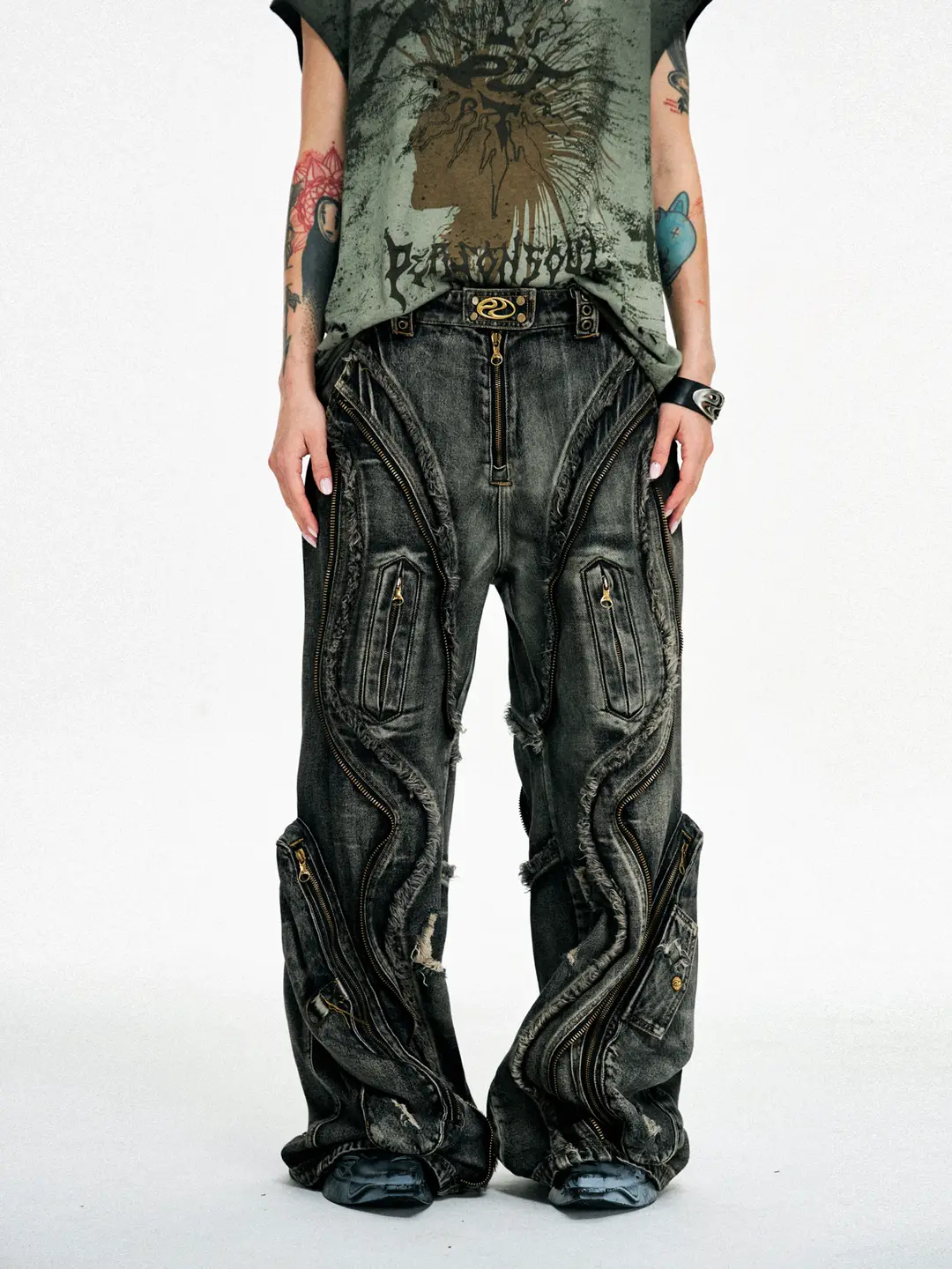 Personsoul*24Ss Alien Special Structure Stains Denim 02 Alians Dirtyjeans-02