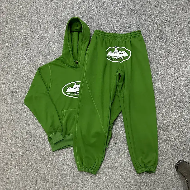 Corteiz Classic Series Ship Printed Logo Hip-Hop Loose Hooded Sweat Fashionable Men's and Women's Casual Sweat Pants