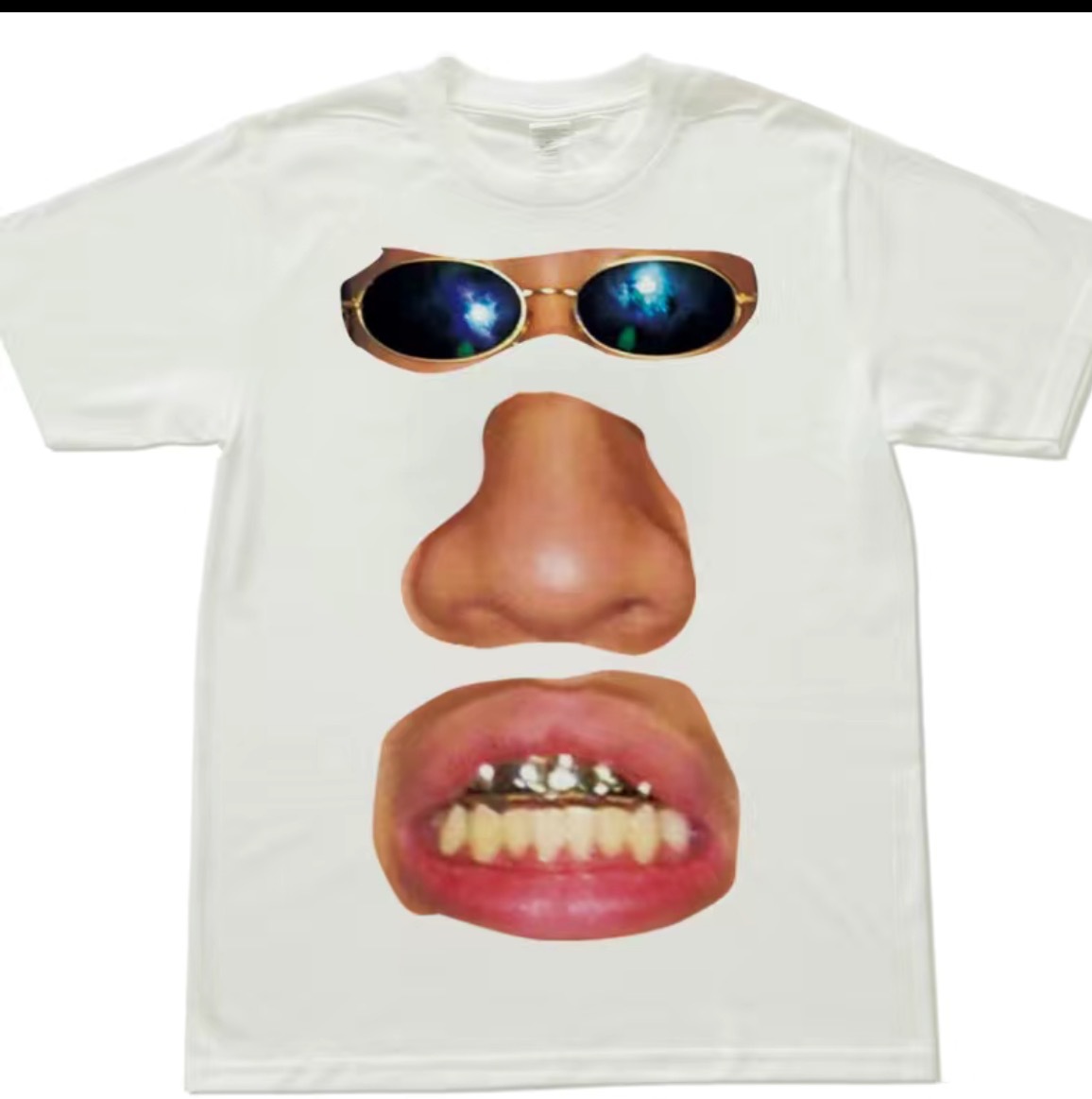 Cotton American Street Original Funny and Interesting Font Print Niche Retro Loose Short-sleeved T-shirt Men's Top ins QC photo from 1688 on Qualit.ly