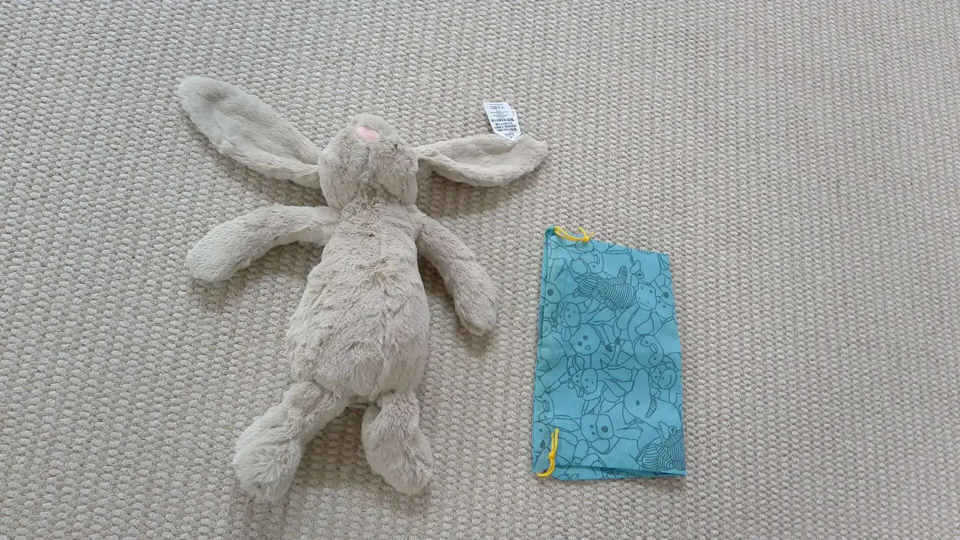 Jellycat Doll Genuine Official Bonnie Rabbit Plush Doll Kidsren's Gift Small Toys Three Labels Complete