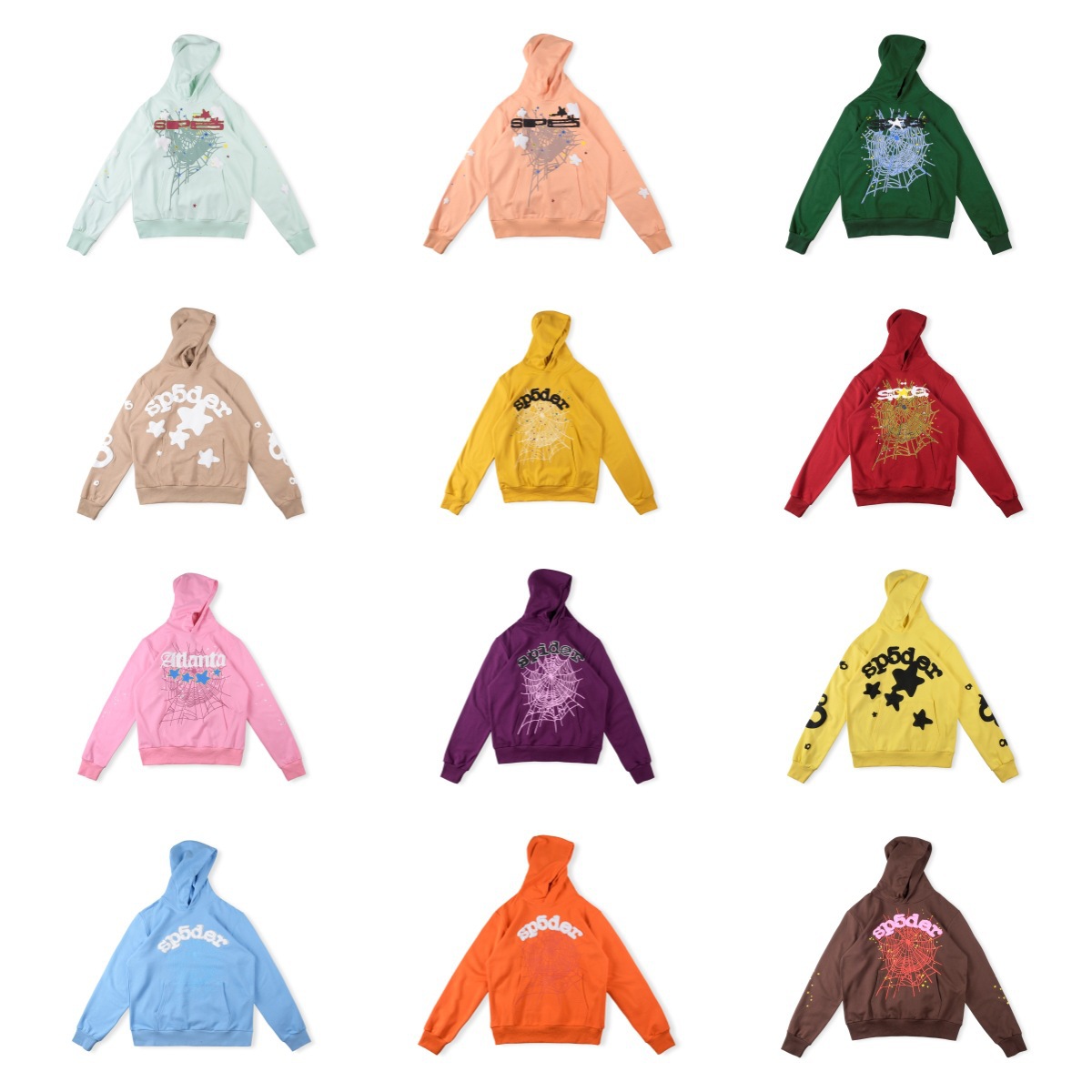 Young Thug Sp5der 55555 spider Printed high quality Loose plus size Men's and Women's Hoodie