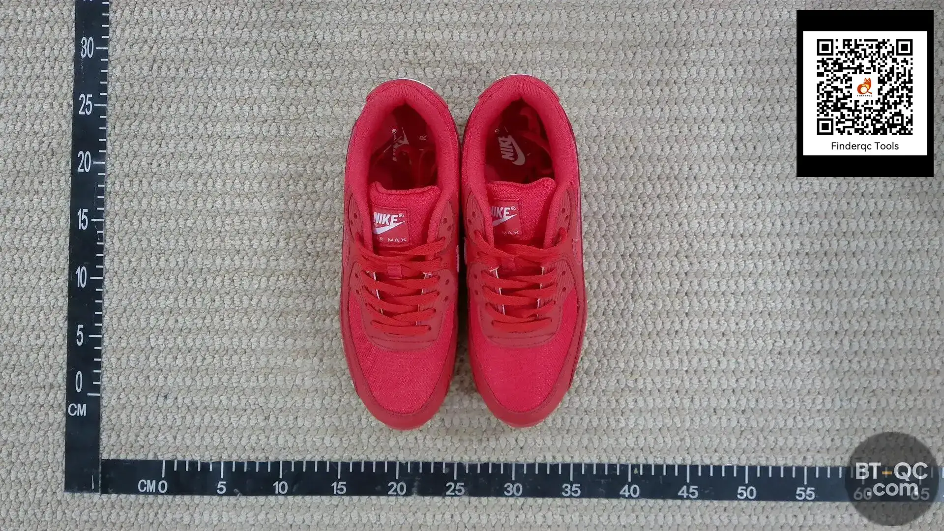 Nike Air Max 90 Red Low-Top Casual Running Shoes