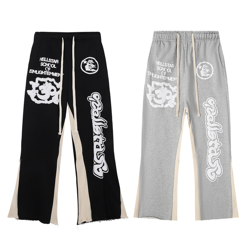 2024 spring and autumn new pants loose elastic simple letter printing pants wholesale Foto QC de 1688 na Qualit.ly