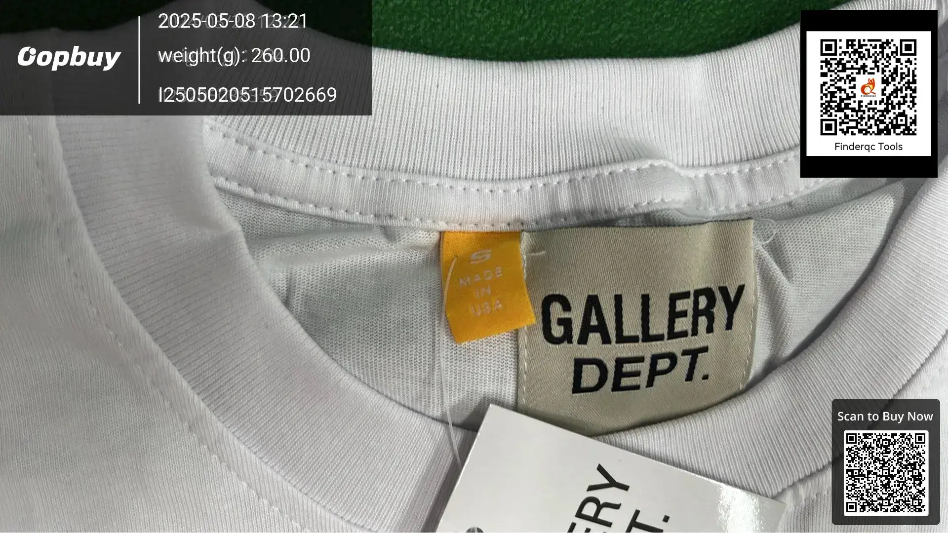 23SS cross-border American fashion brand GALLERY DEPT letter slogan printed short sleeve T-shirt men's and women's high street half sleeve