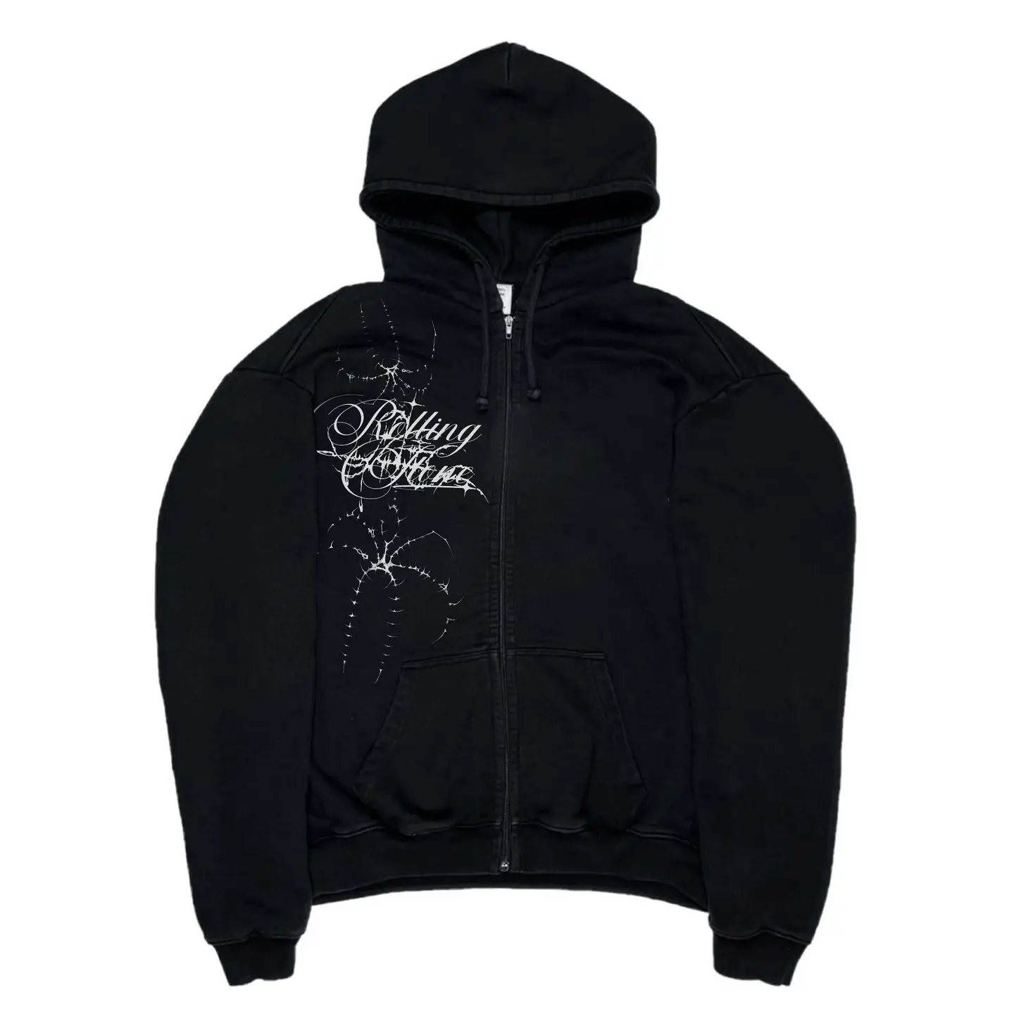 Shibu SHIBU Light and Subtle Style Map Scary Dark Cthulhu Texture Hooded Cardigan Sweatshirt