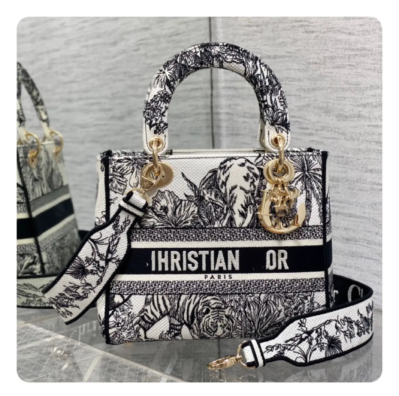 Elephant White in stock Lady Latest Jungle Garden Embroidery Collection Fairy Full Women's Bag