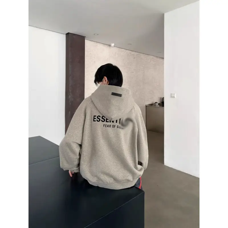 Fog Multi-Line High Street American Trendy Brand Autumn and Winter Hooded Sweatshirts for Men and Women American Trendy Brand Autumn and Winter Velvet Hooded Sweatshirts