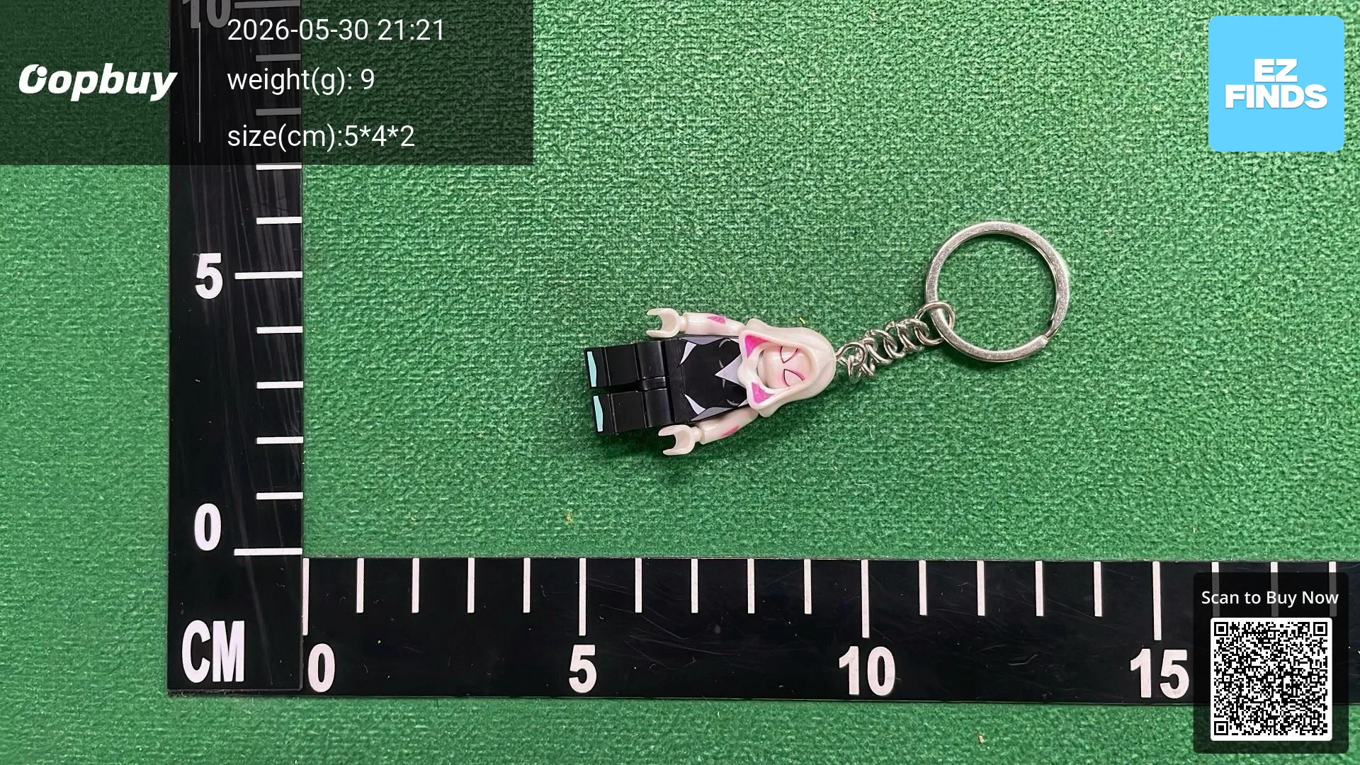 Keychain Backpack Pendant Ring Iron Gwen Miles Spider-Man Internet Celebrity Couple Gift Building Block Minifigure Toy QC