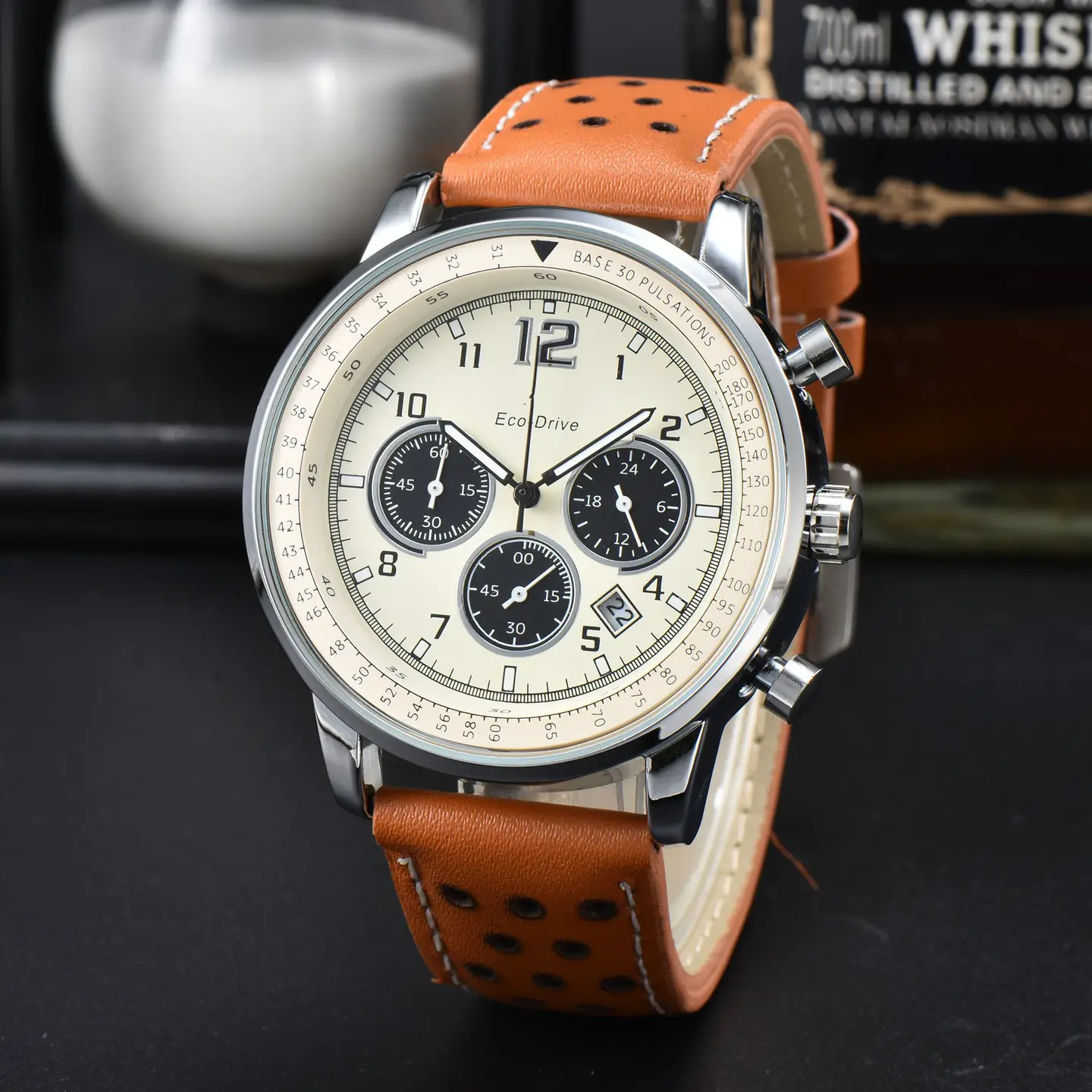 2023 WISH foreign trade cross-border wristwatches men's 6-pin running seconds micro-business watch wholesale manufacturers