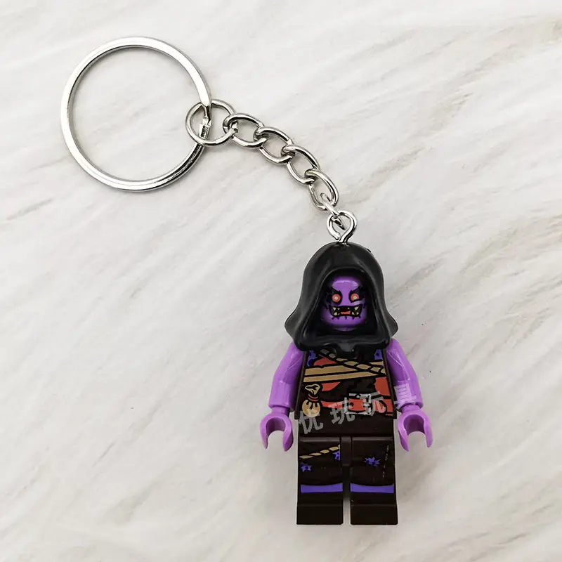 Keychain Pendant Ring Ninjago Kai Lloyd Jay Cole Zane Internet Celebrity Couple Gift Building Block Figure Toy