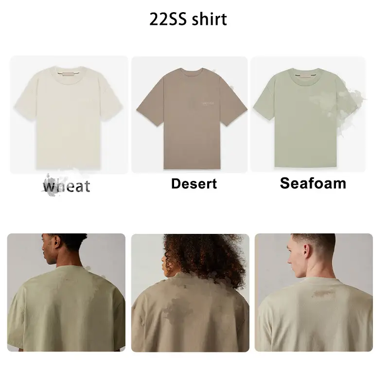 22SS Essentials Shirt Wheat Desert Seafoam