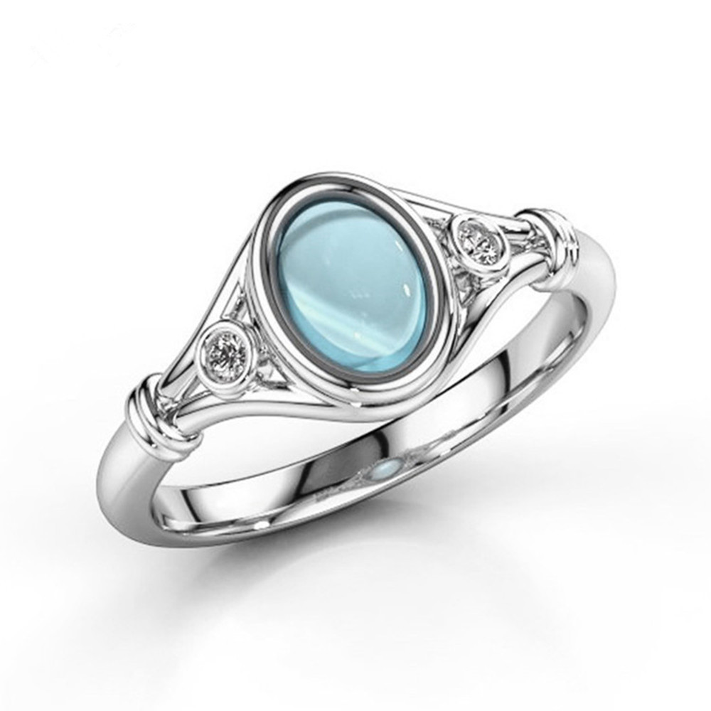 Amazon cross-border e-commerce explosions European and American style simple atmosphere Pine stone ring ladies fashion Joker jewelry