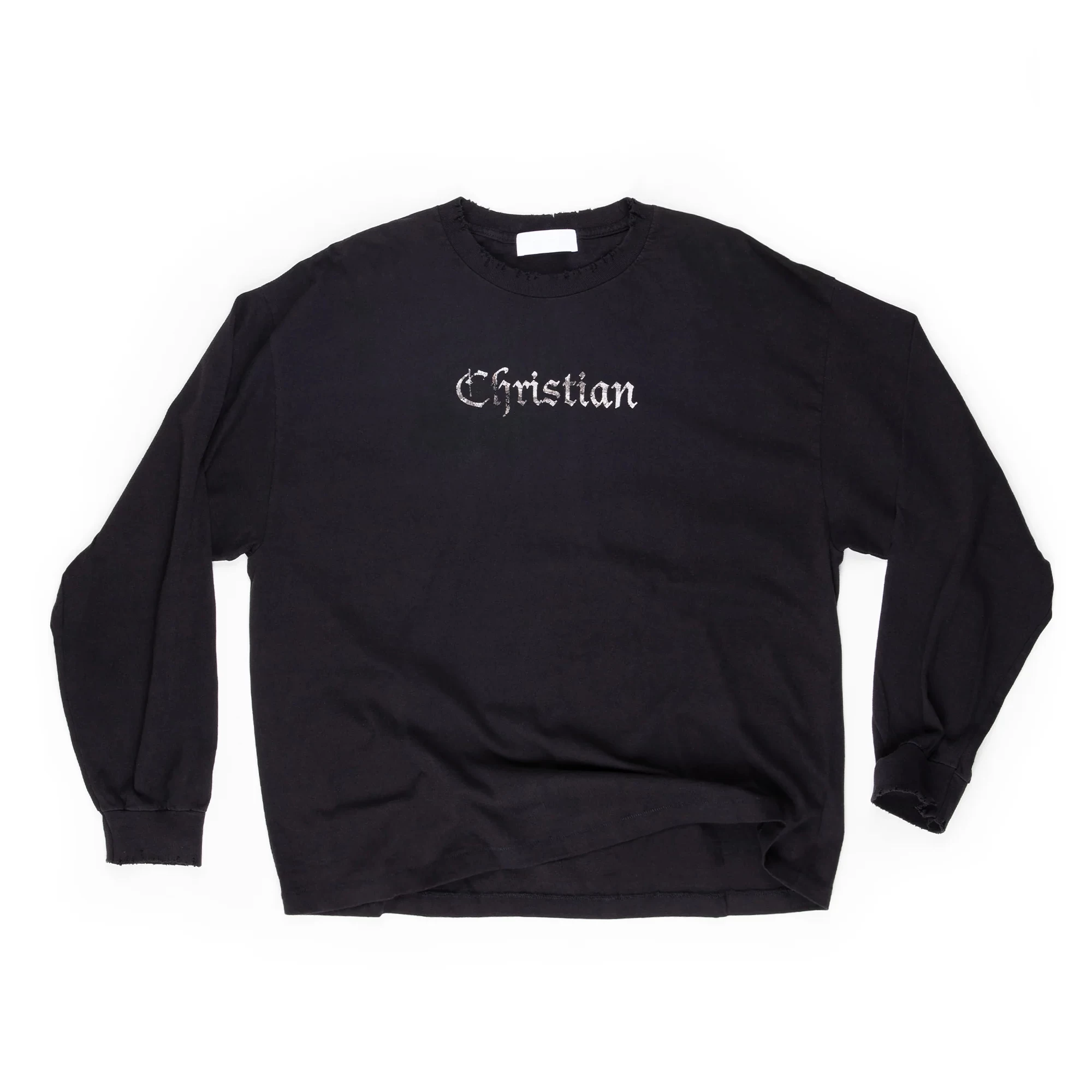 Alexander Digenova Christian Washed, Used, Damaged Ye Same Slogan Long Sleeve Tee