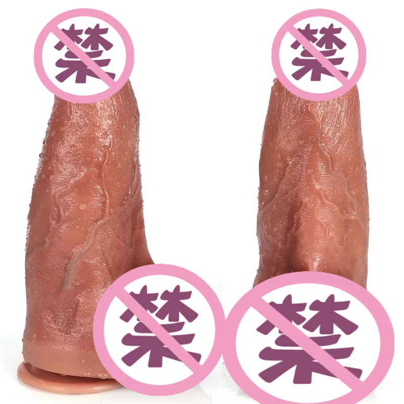 Foreign Trade European and American Ultra-Thick Artificial Dildo Suction Cup Female Masturbation Device Dildo Adult Supplies Sex Toy