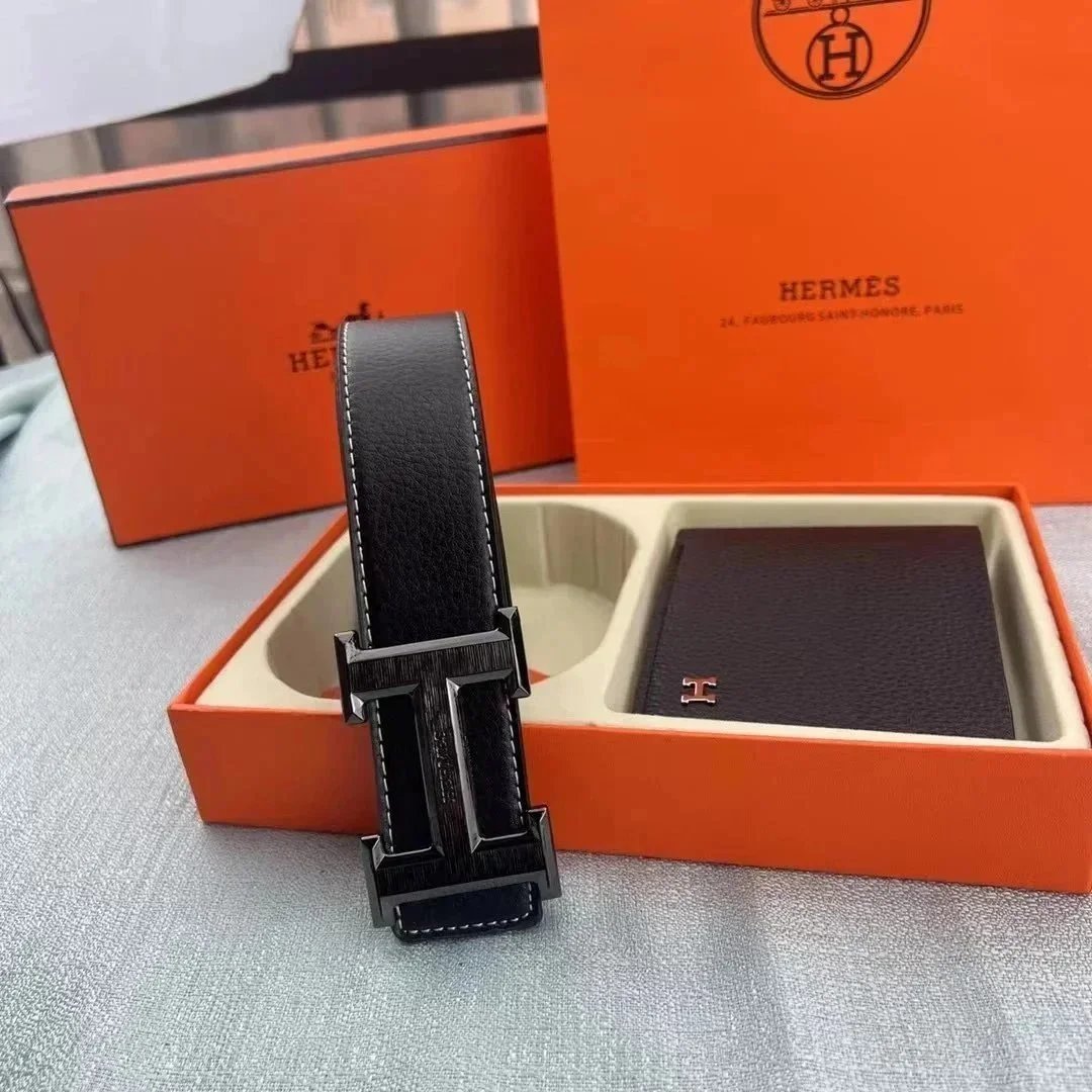 Hermes Belt and Wallet Gift Set