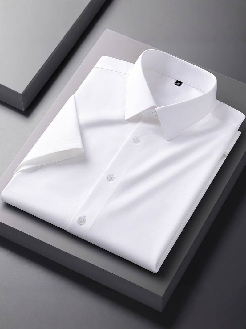 D900 Summer Short Sleeve Shirt Quality Men's Mulberry Silk Executive Business Casual Top Business Wear Cardigan Shirt