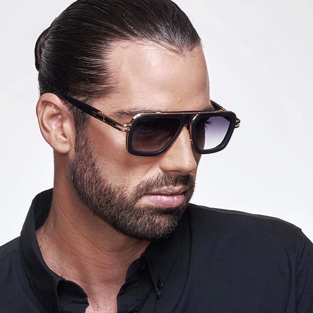 2026 European and American Retro Square Frame Sunglasses for Men and Women, Punk Influencer Style Sunglasses, Ins-Style Cross-Border Shades
