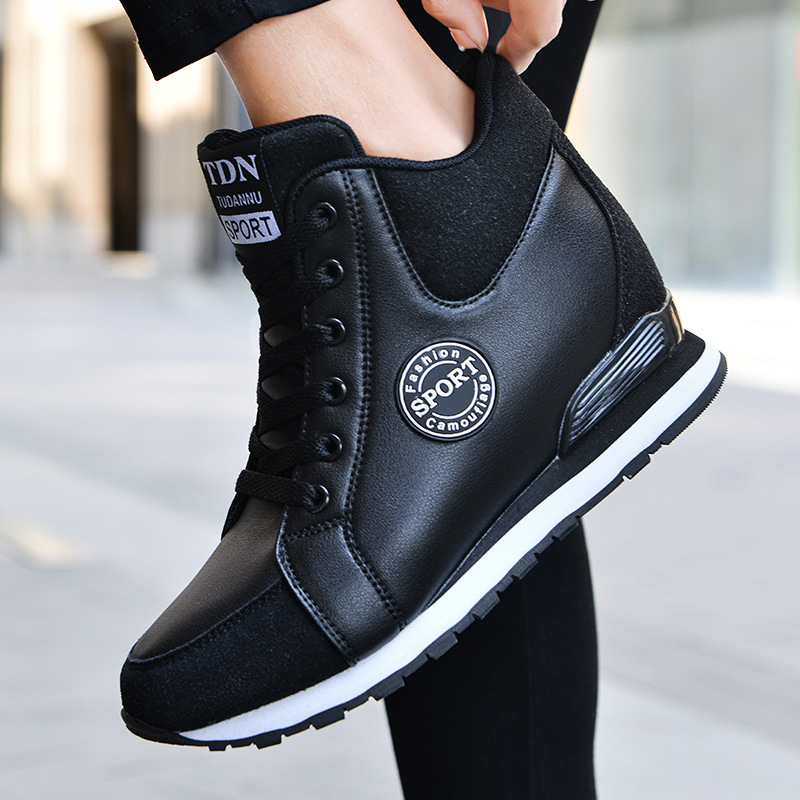 New Fashionable Inner Heightening Canvas Shoes for Women, Cross-Border Popular Sports Shoes for Women, Wholesale from Manufacturers