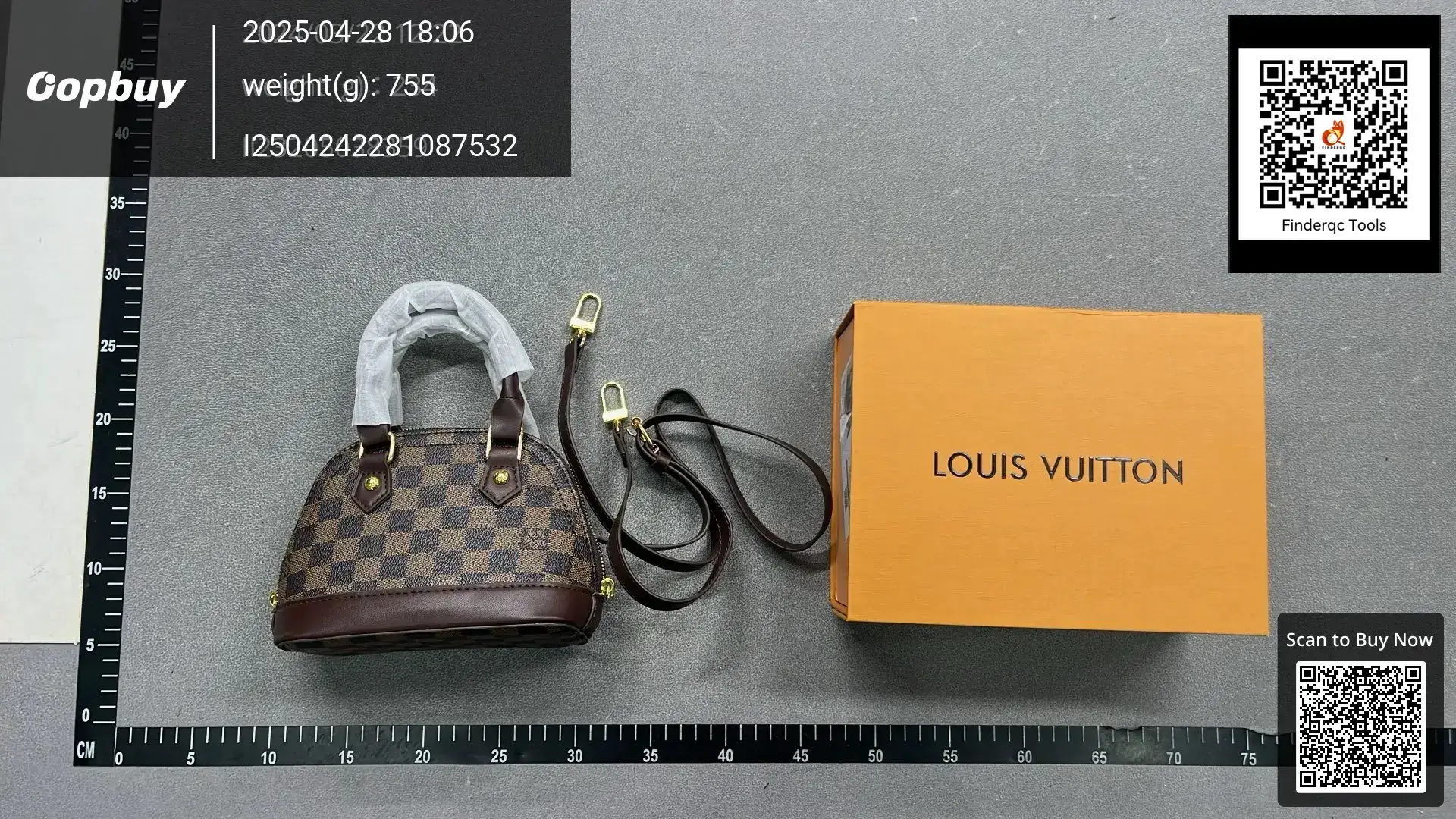 Louis Vuitton Damier Ebene Alma BB handbag
