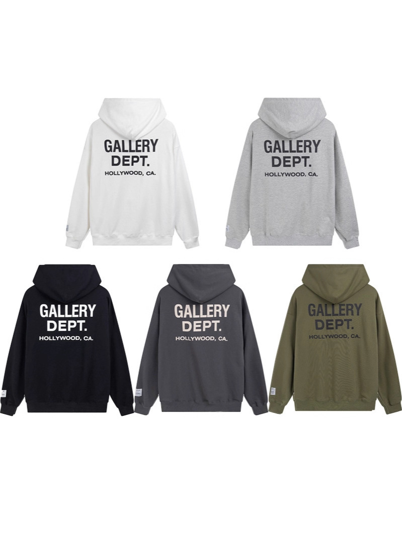Cross-Border Trendy Brand Gallery Dept New Letter Logo Printed Long-Sleeved Hooded Sweatshirt and Casual Jacket