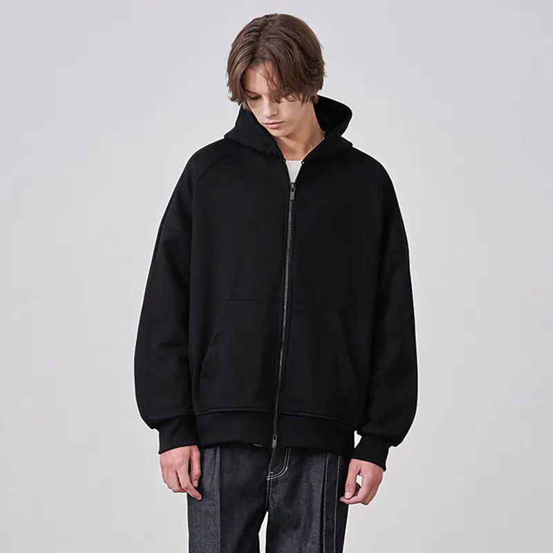 Essentials Zip Hoodie Fog High Street Hooded Sweatshirt Autumn and Winter Casual Loose Zipper Jacket
