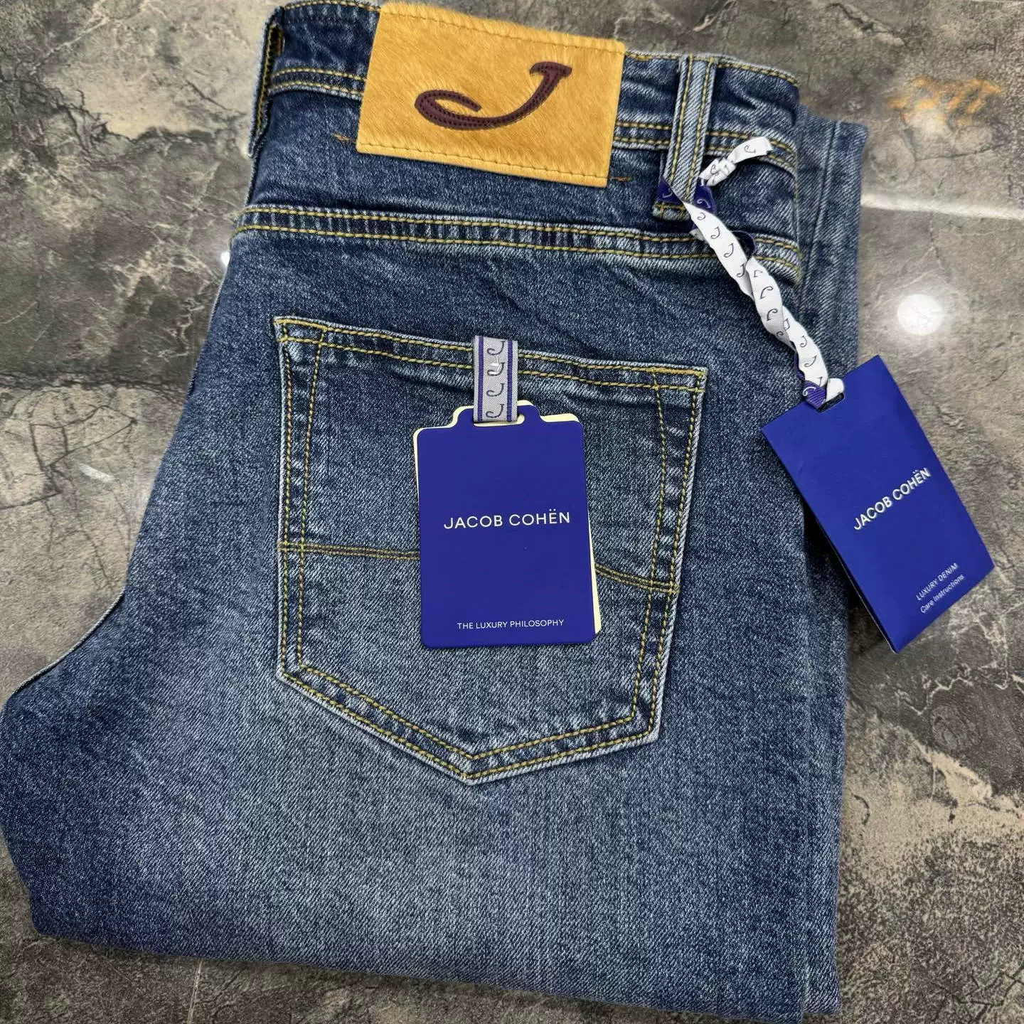 JACOB COHEN jeans 2026 spring/summer thin new comfortable business embroidery straight leg men's breathable pants 29-40