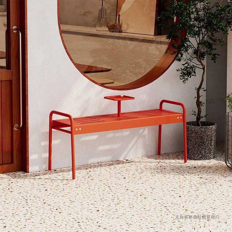 Ins Korean Outdoor Benches, Park Benches, Milk Tea and Coffee Shop Benches, Gym Rest Benches, Shopping Mall Iron Art Chairs