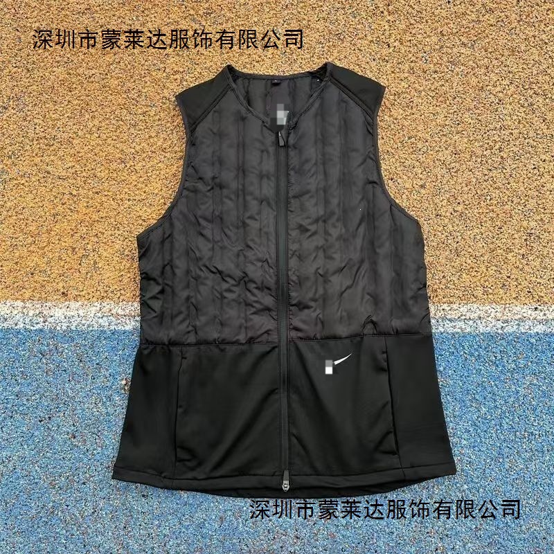 Cross-Border New Sports Autumn and Winter Sports Men's and Women's down Cotton Vest Warm Slim Fit Running Lightweight Training in Stock
