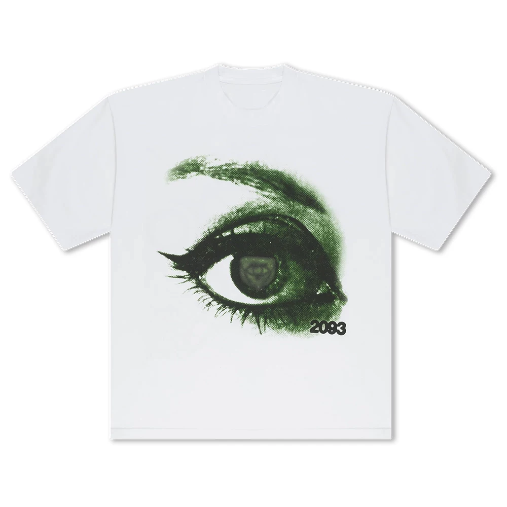Yeat D2093 Eye Tee Rap Short Sleeve T-Shirt Trendy Street Style Collaboration T-Shirt Trendy