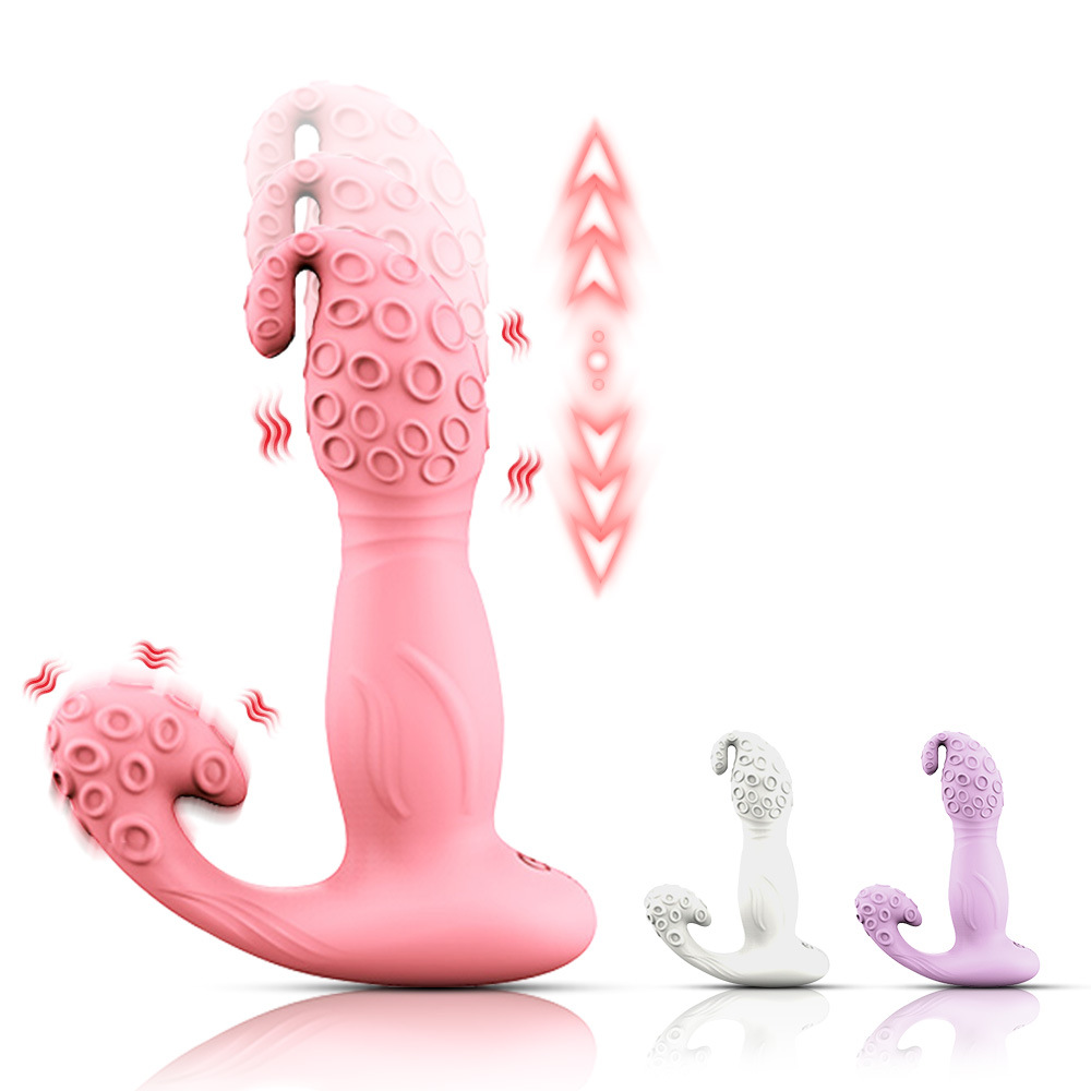 Cross-Border Christmas Octopus Retractable App-Controlled Invisible Wearable Vibrating Masturbator for Women Adult Sex Toy