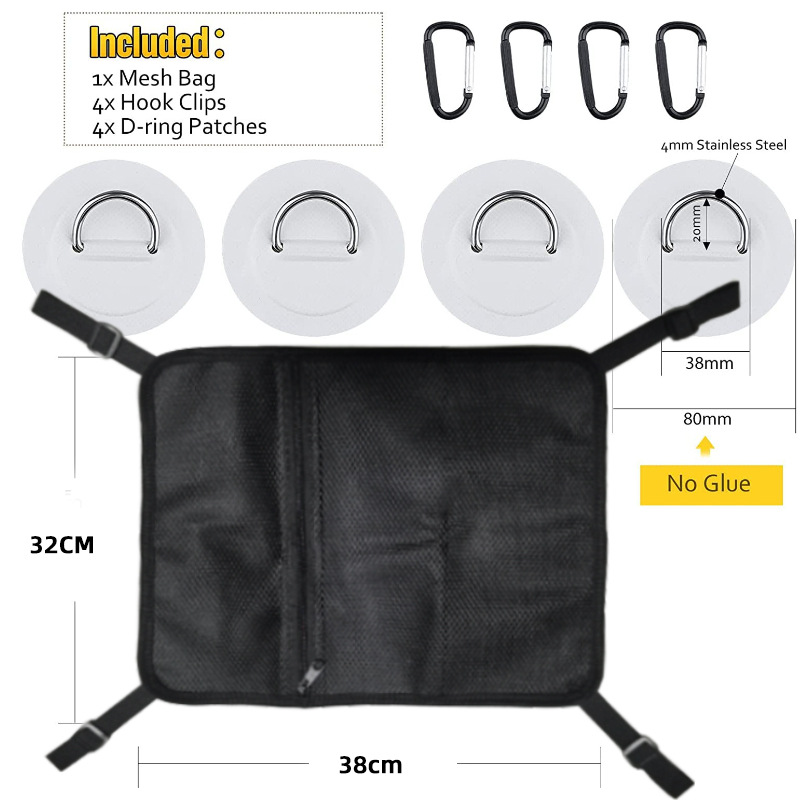 Manufacturer Customized Surfboard Storage Bag Nylon Paddle Board Mesh Bag Sup Deck Paddle Board Storage Bag Surfing Accessories