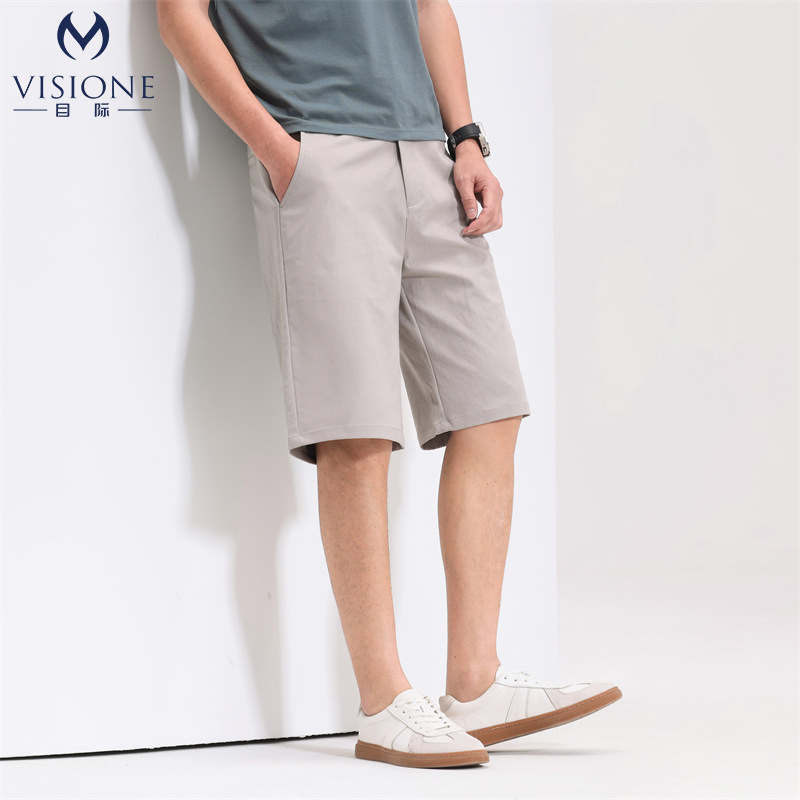 2025 Summer Dad Shorts Men's Outer Wear Thin Middle-aged and Elderly People's Pants Loose Casual Middle-aged Big Pants