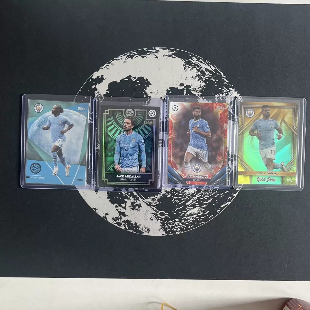 [Manchester City Limited Edition Cards] No. 99 Grealish, Doku, Agüero, Walker Football Star Cards Foto QC de TAOBAO na Qualit.ly