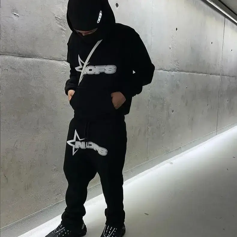 Cross-border nofs sweater suit thread bottom swing men's and women's casual street casual clothing coat
