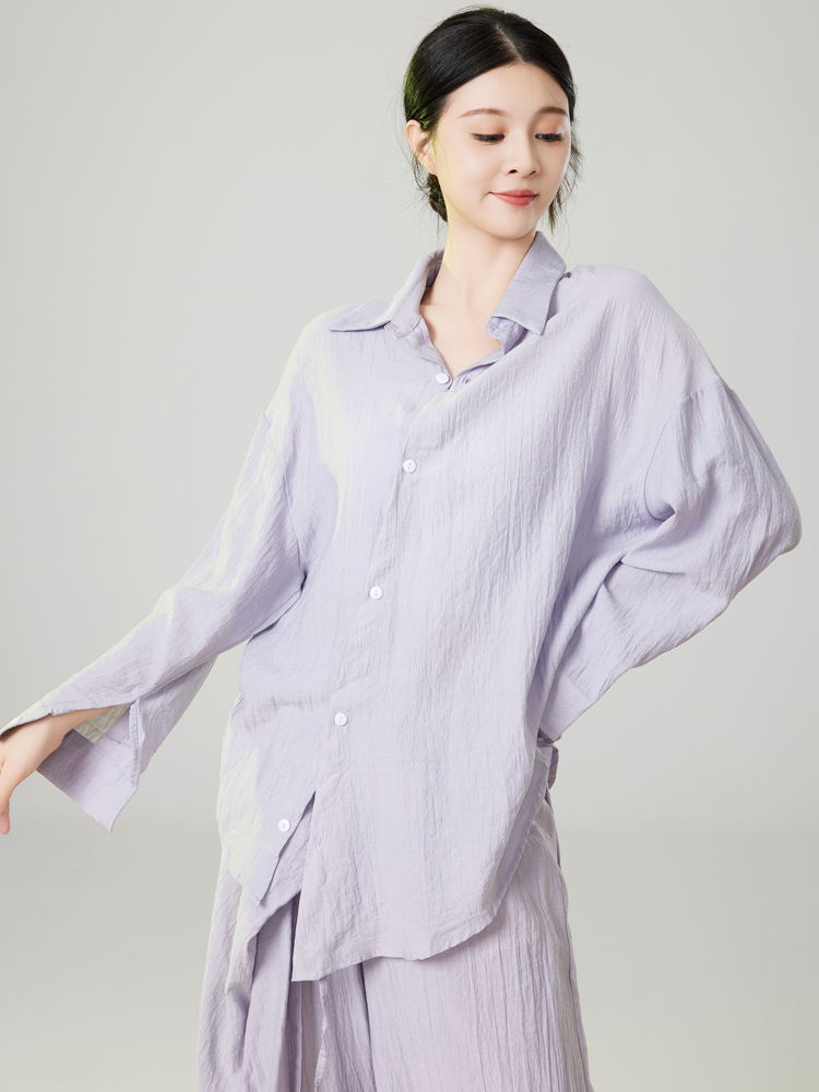 Dance Wear Long-Sleeved Tops, Modern Dance Shirts, Women's New Style, Ethereal and Elegant Chinese Style Classical Dance Practice Clothes Set